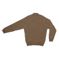 Men's 1/4 Zip Cable Lined Wind Sweater